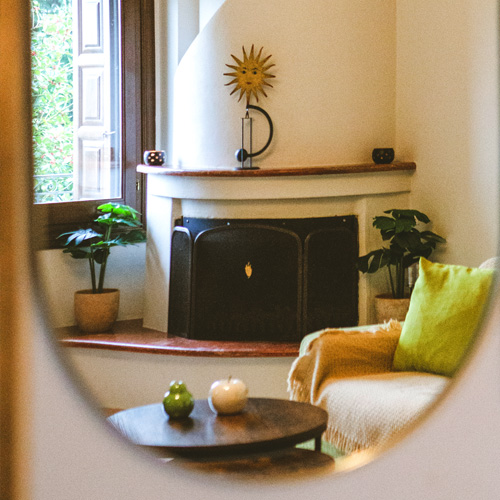 miression pelion house accommodation with a fireplace mouresi east pelion